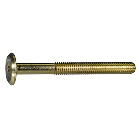 Midwest Fastener Binding Screw, 1.00mm (Coarse), Steel, Brass, 6 PK 933708
